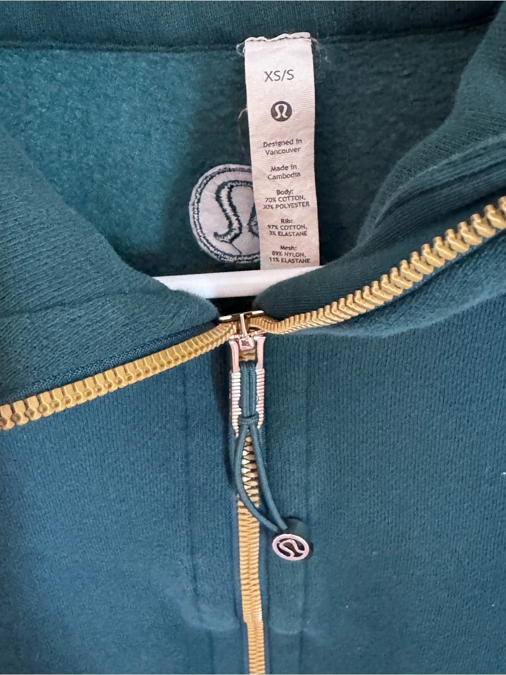 Lululemon Scuba Cropped Half Zip Funnel Neck Sweatshirt - Picture 4 of 6